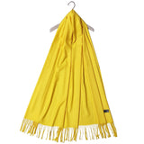 Šála-šátek ze 100% Pravého Pashmina Kašmíru, 70 cm x 180 cm, Žlutá